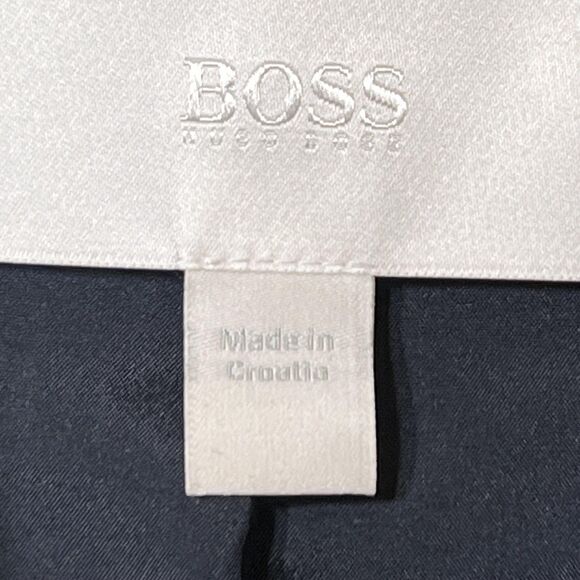 BOSS Hugo Boss Blazer Womens 14 Pinstripe Wool Blend Stretch Suit Jacket - Picture 4 of 9